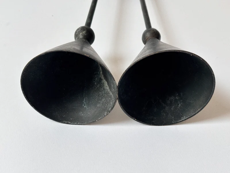 Pair of Postmodern Candleholders