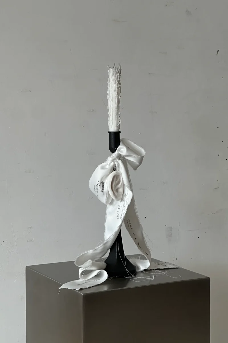 'UNSENT EAR' candleholder