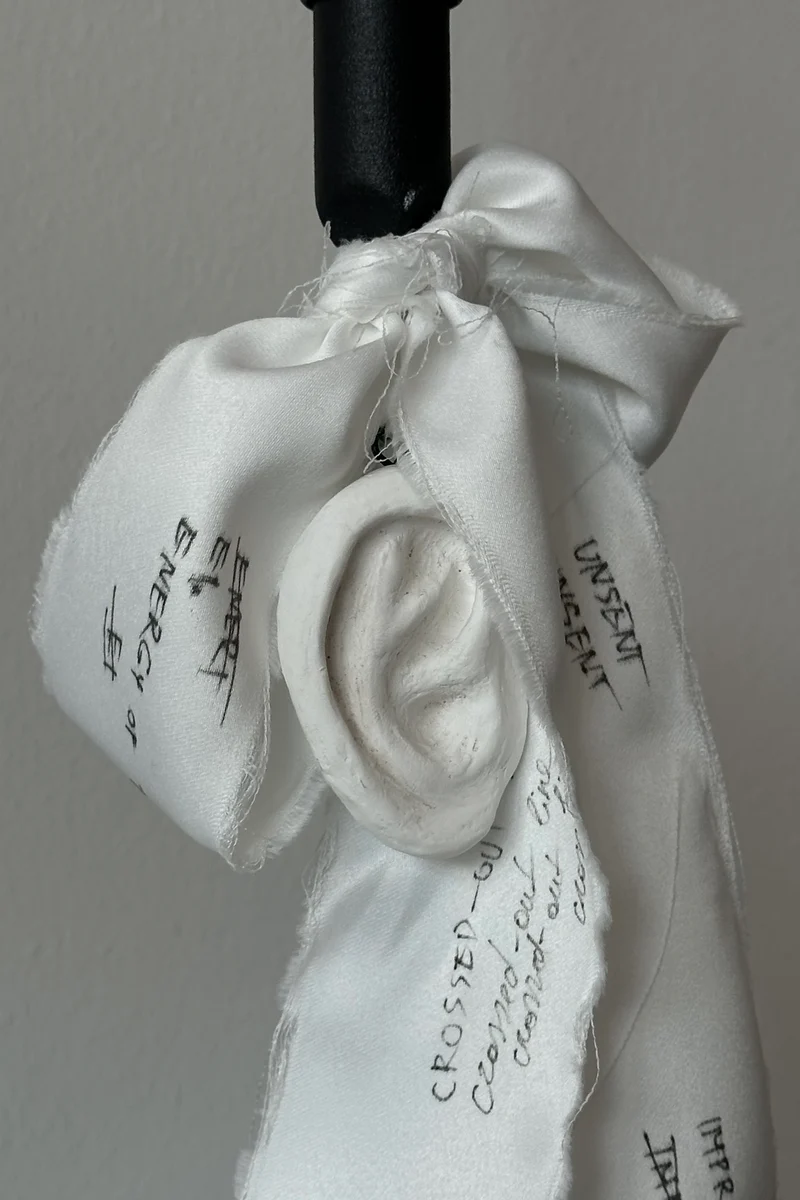 'UNSENT EAR' candleholder