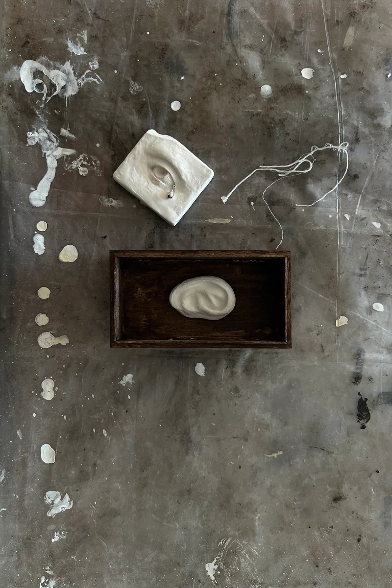 'UNSENT EAR' candleholder
