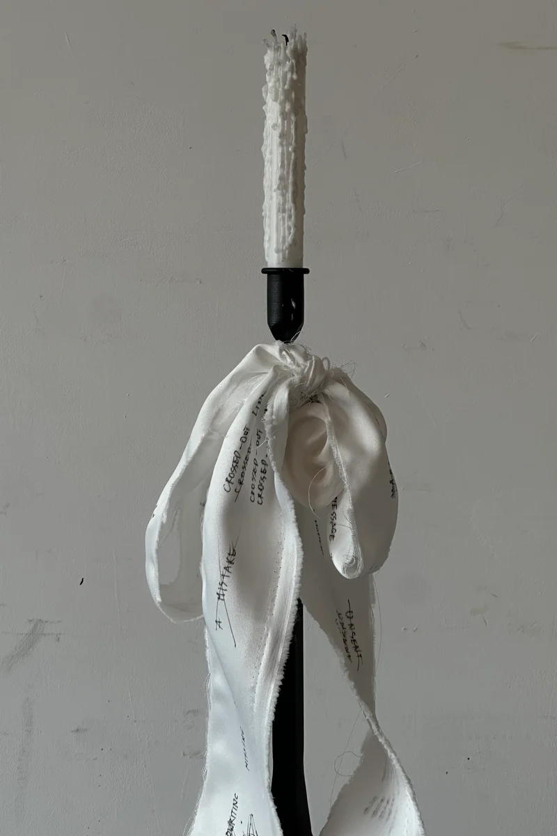 'UNSENT EAR' candleholder
