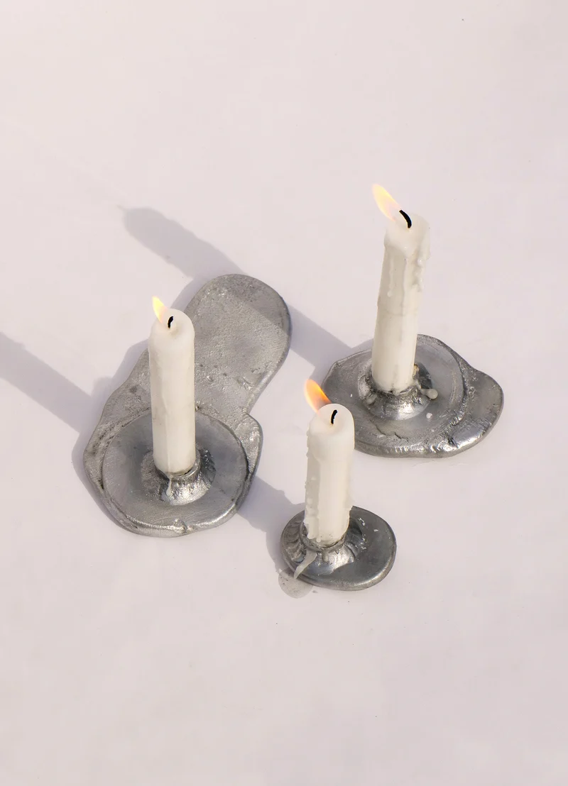 Sand Cast Candle Holder