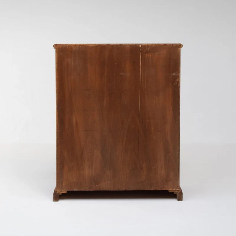 Mid Century Slatted Cabinet with Drawers and Storage