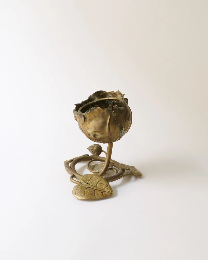 Brass Rose Vide-Poche C1900