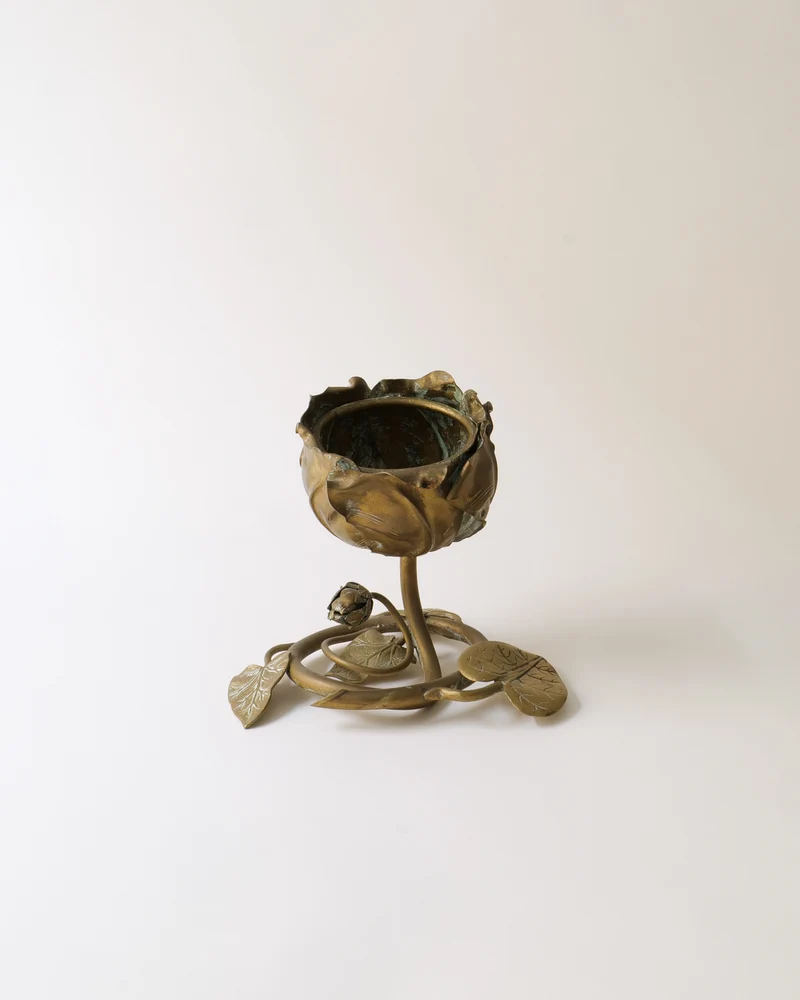 Brass Rose Vide-Poche C1900