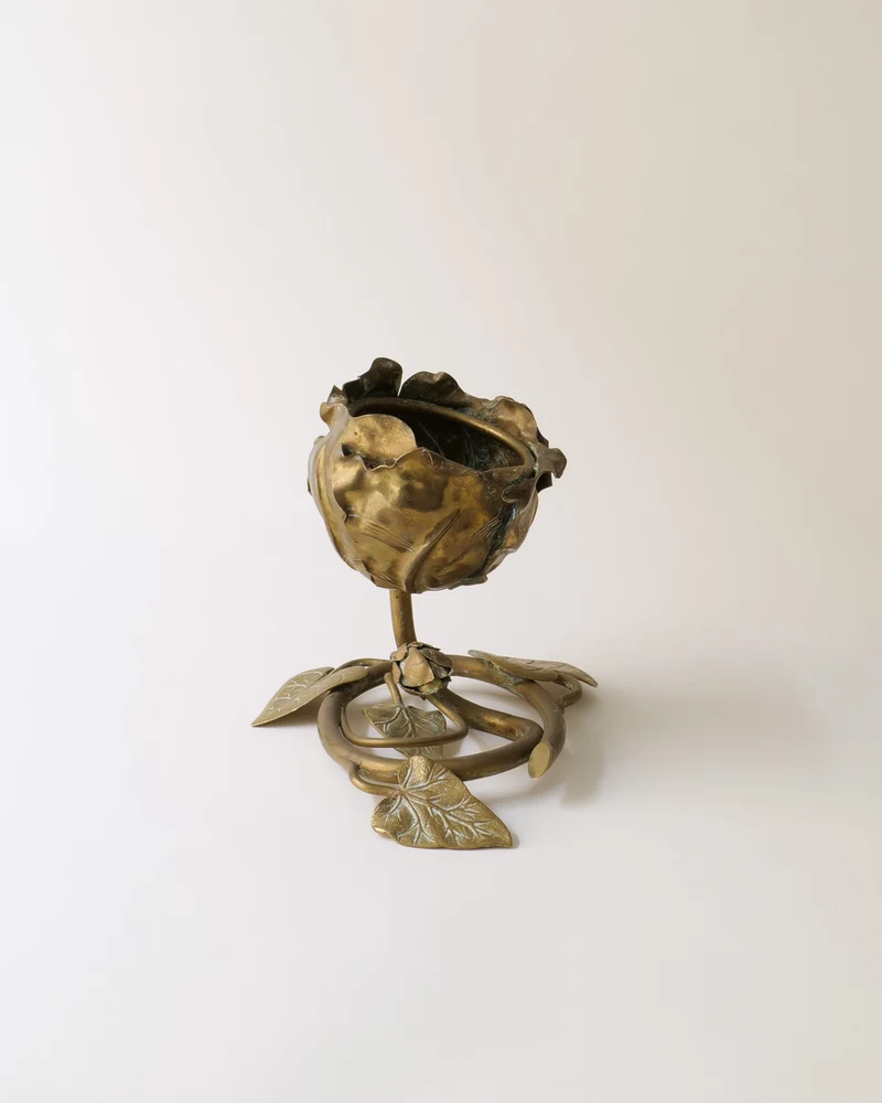 Brass Rose Vide-Poche C1900