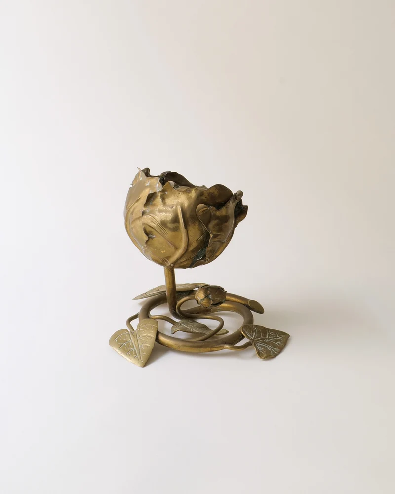 Brass Rose Vide-Poche C1900