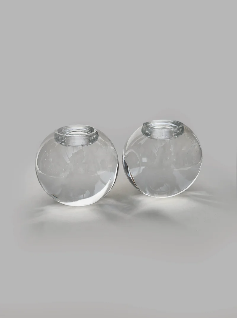 Crystal Spheric Candle Holders