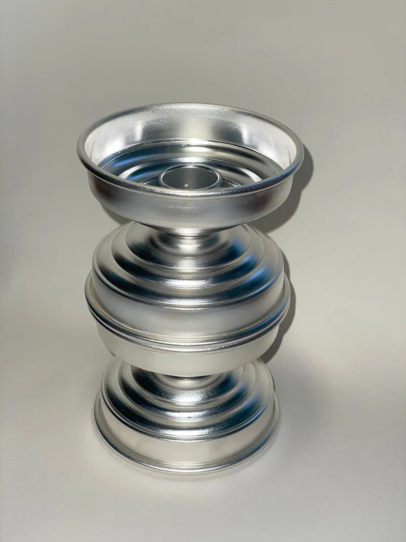 Silver Plated Candle Holders in Brass