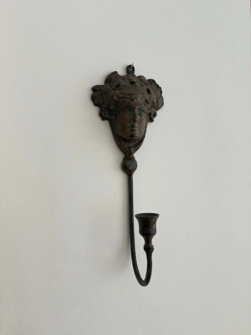 Neoclassical Bronze Candle Sconce