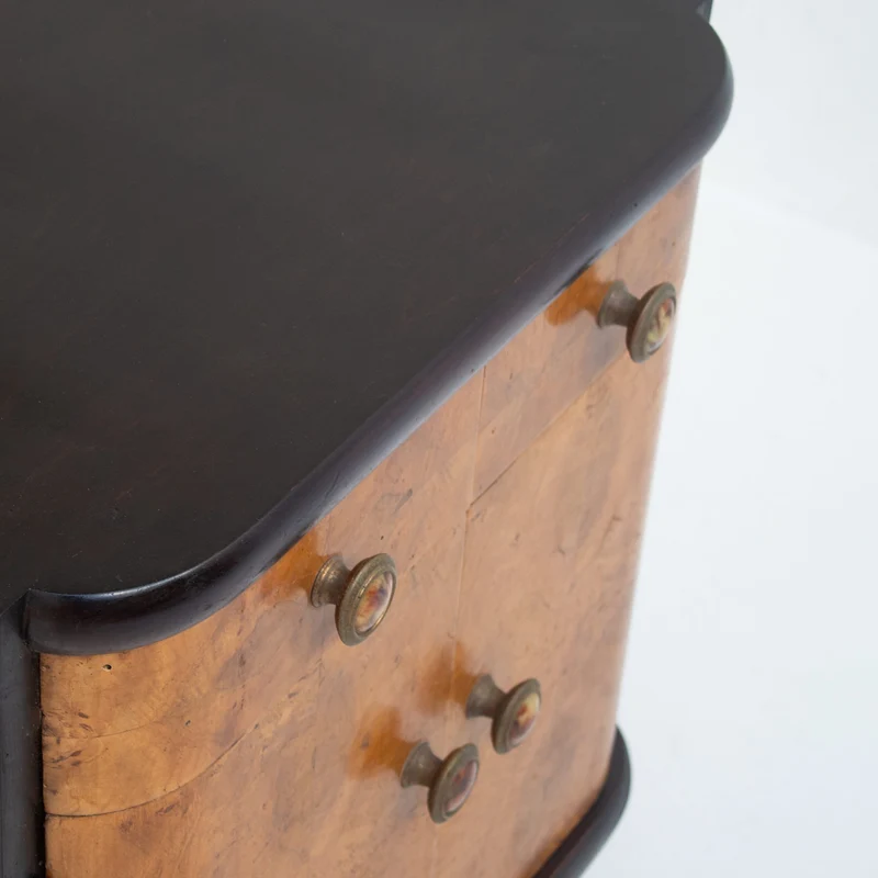Pair of Italian Art Deco Bedside Cabinets