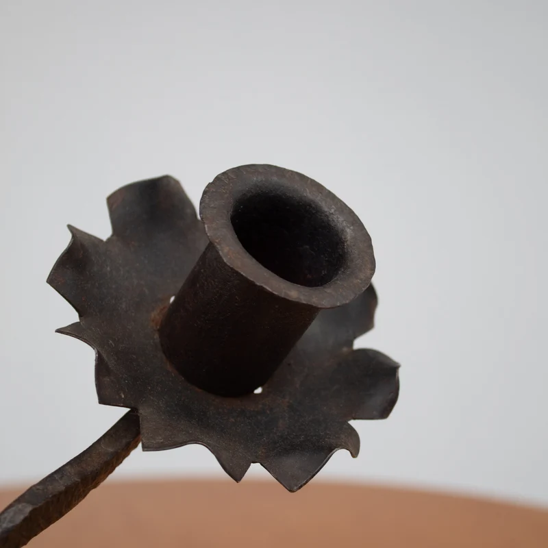 Vintage Candle Holders in Metal - Pair Collection