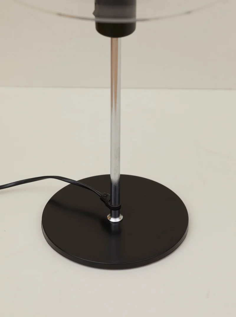 Vintage Postmodern Ikea Cirkle Chrome Table Lamp C. 1990