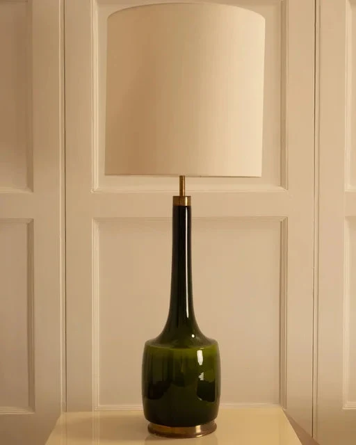 Vintage Holm Sorensen Brass table lamp - Denmark 1960s