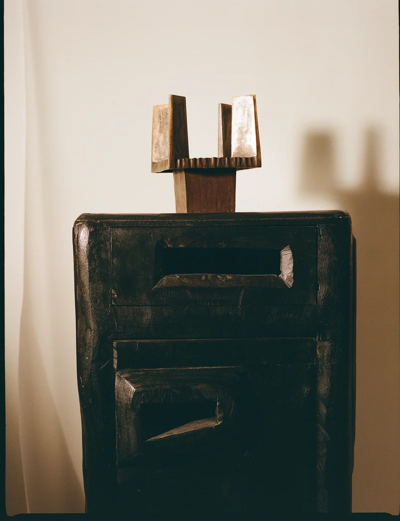 Vintage French Bronze Mid-Century Candle Holder Circa 1950