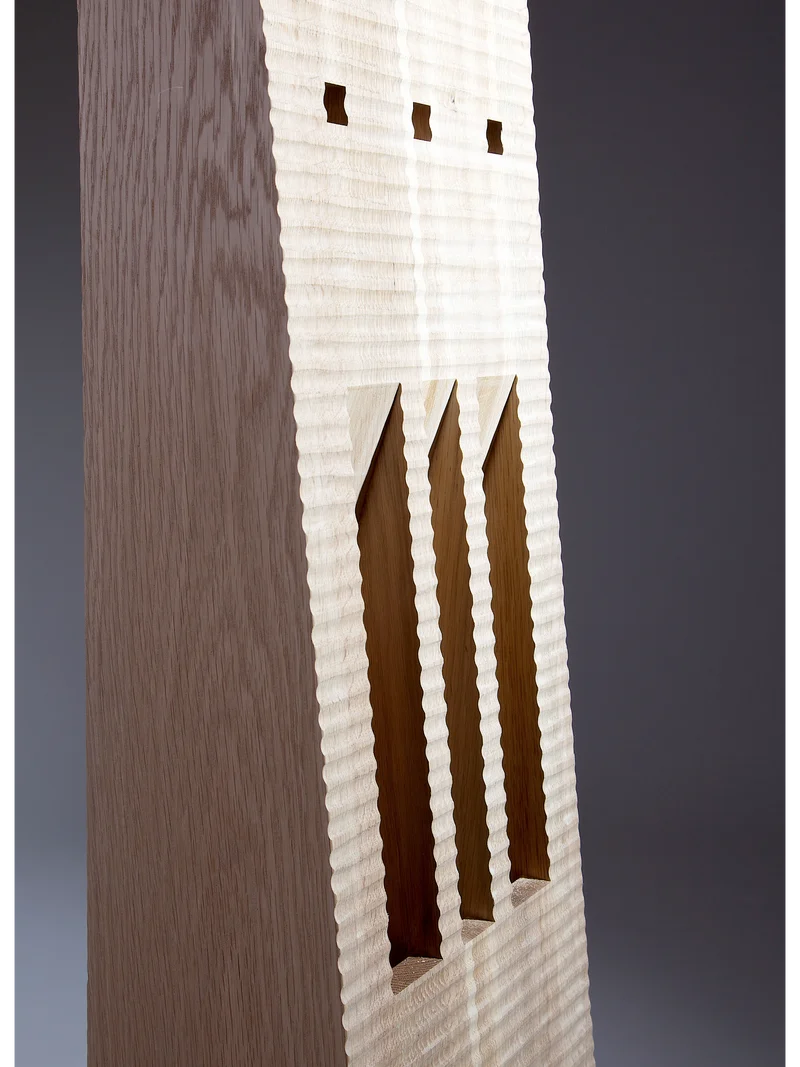 Totem Coat Stand - Oak and 5500 years old Bog Oak