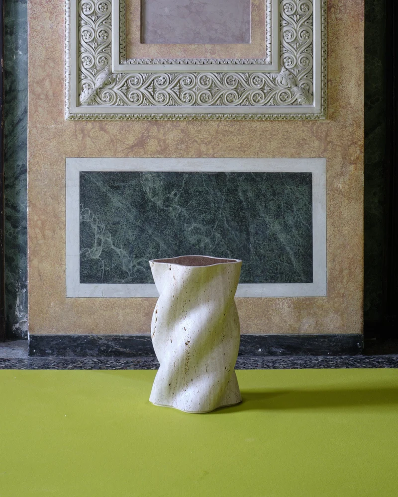fUUUUsillo Travertine End Table