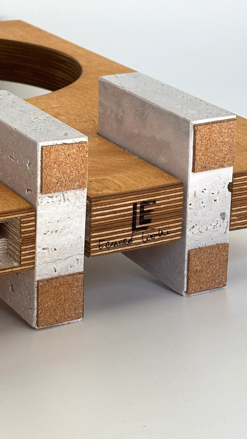 Galileo 2.2 Travertine Table Lamp