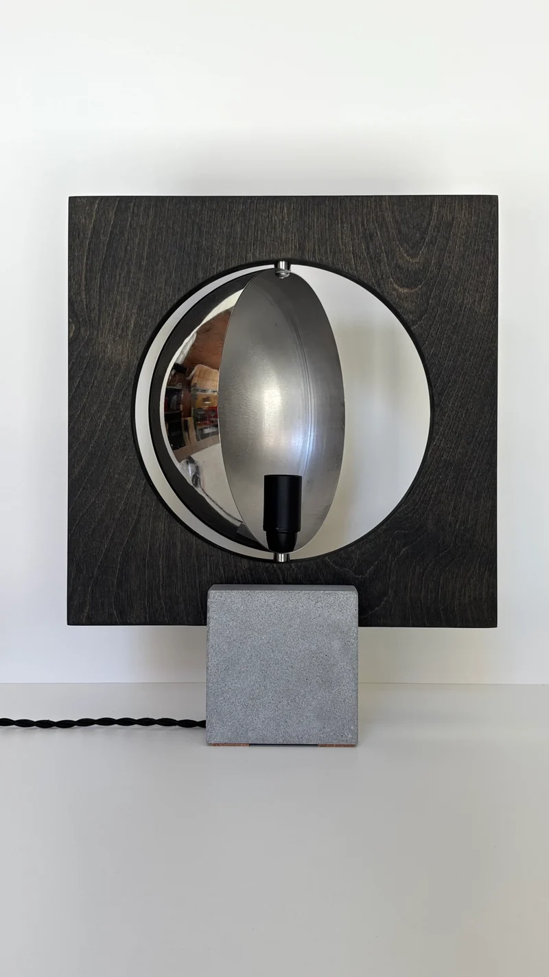 Galileo 2.0 Travertine Table Lamp
