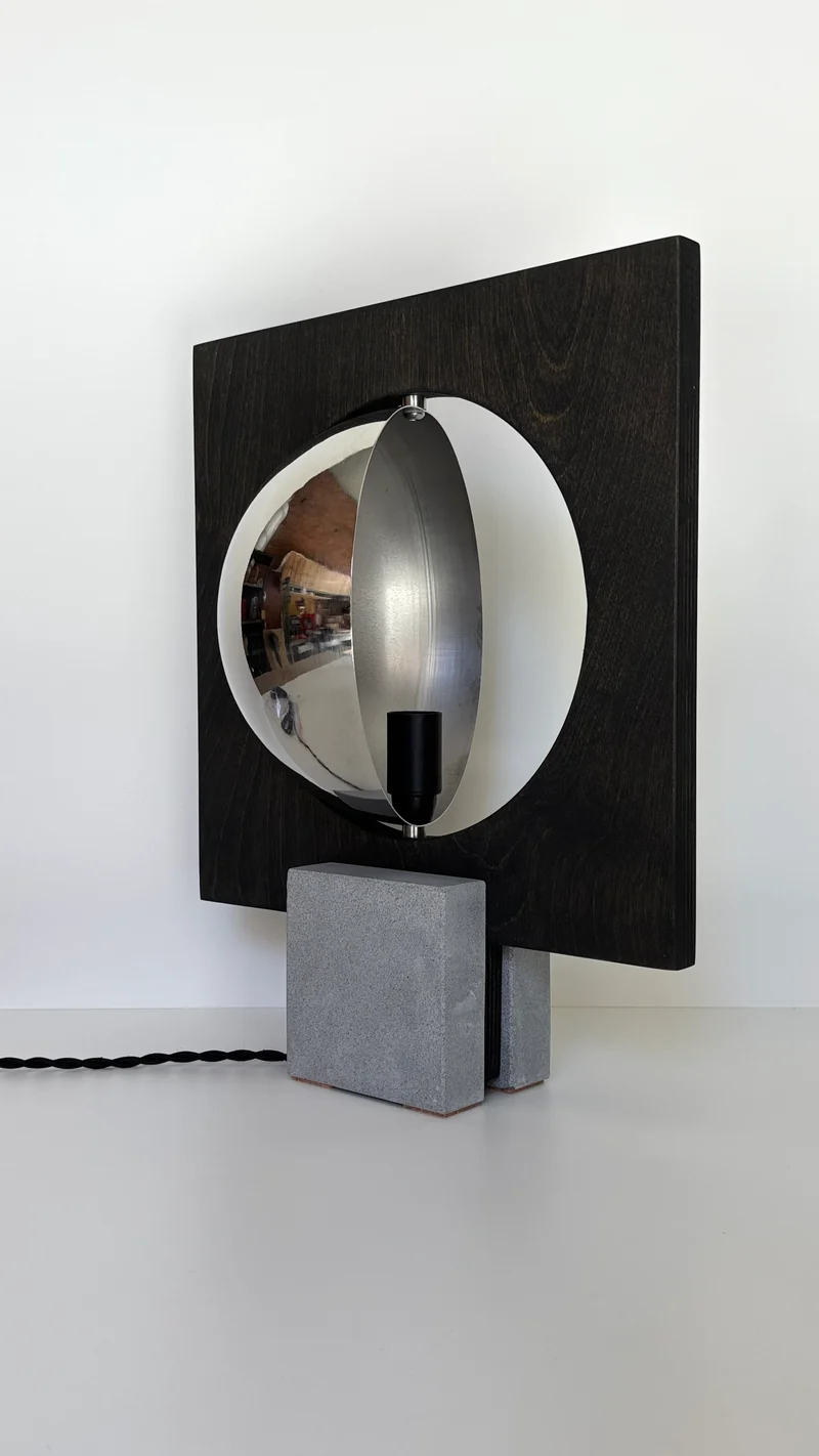 Galileo 2.0 Travertine Table Lamp