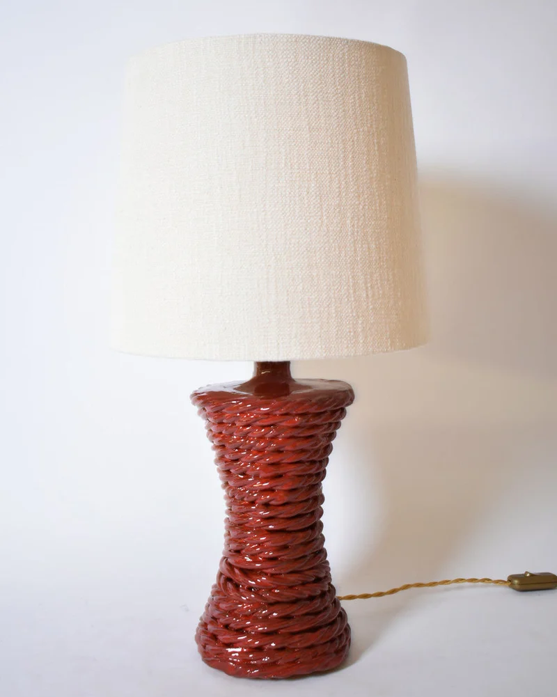 "Kasaï" Red Ceramic Table Lamp