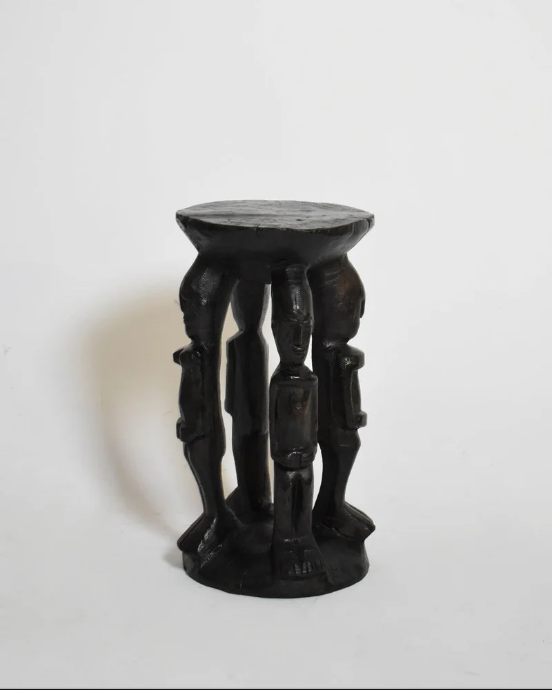 African Anthropomorphic Side Table, 1960s