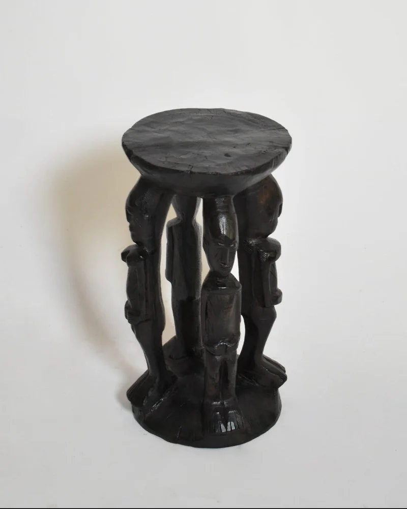 African Anthropomorphic Side Table, 1960s