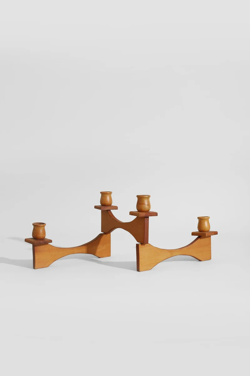 Expandable Wood Candelabra