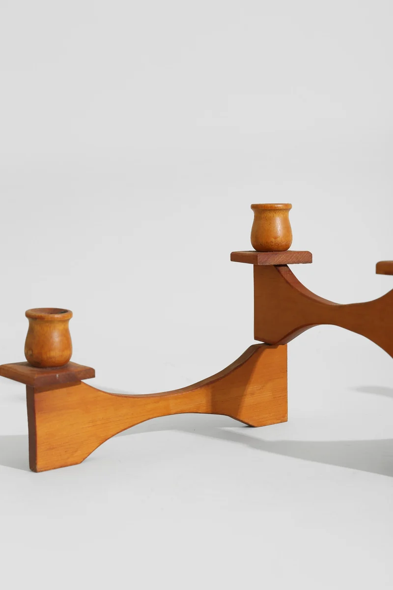 Expandable Wood Candelabra