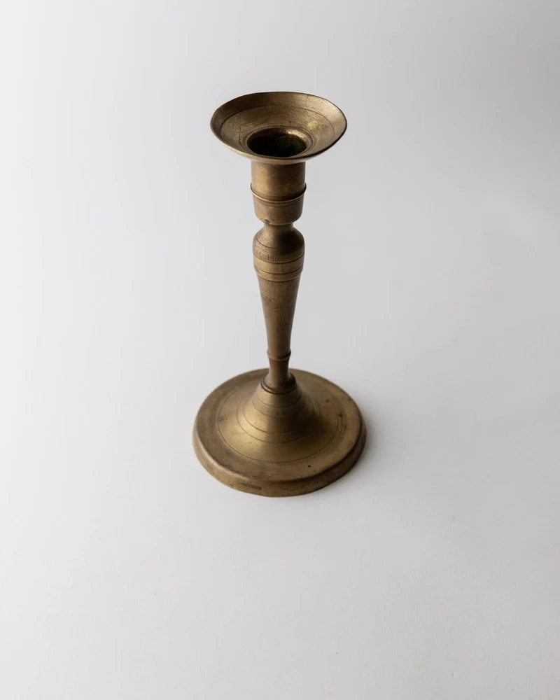 Early 19th Century Brass Candleholder