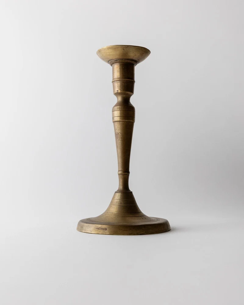Early 19th Century Brass Candleholder