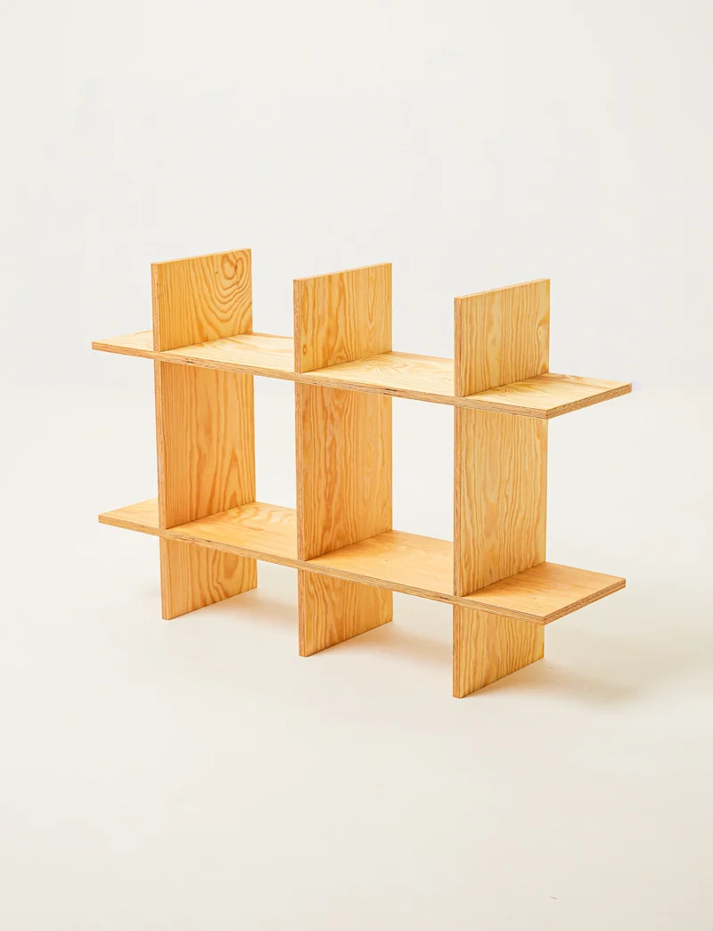 Pine Grid Shelf