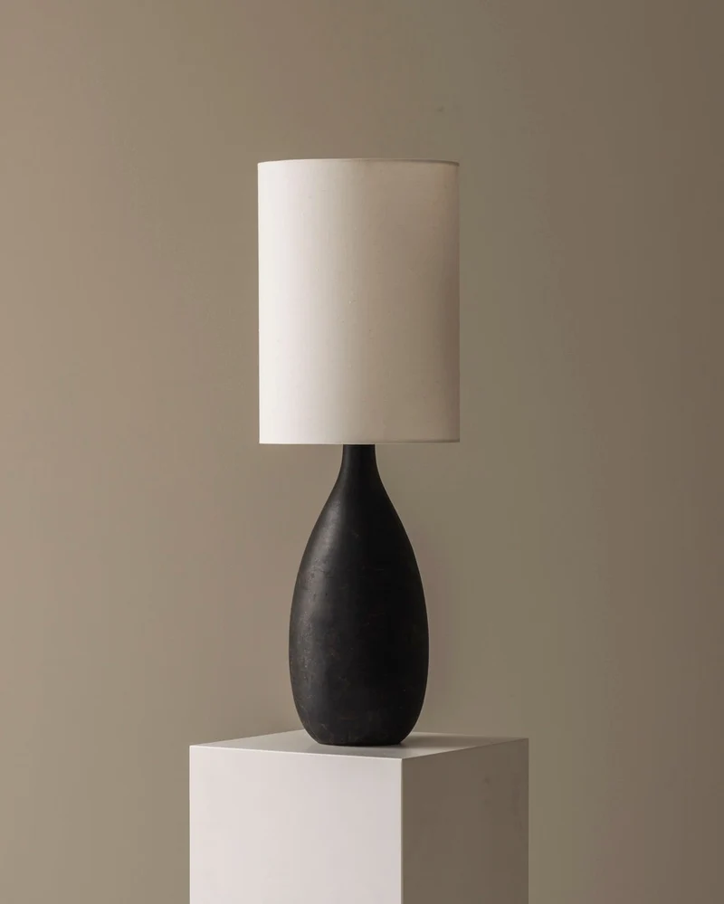 Vintage Sculptural Ceramic Table Lamp from Sweden, 1960s