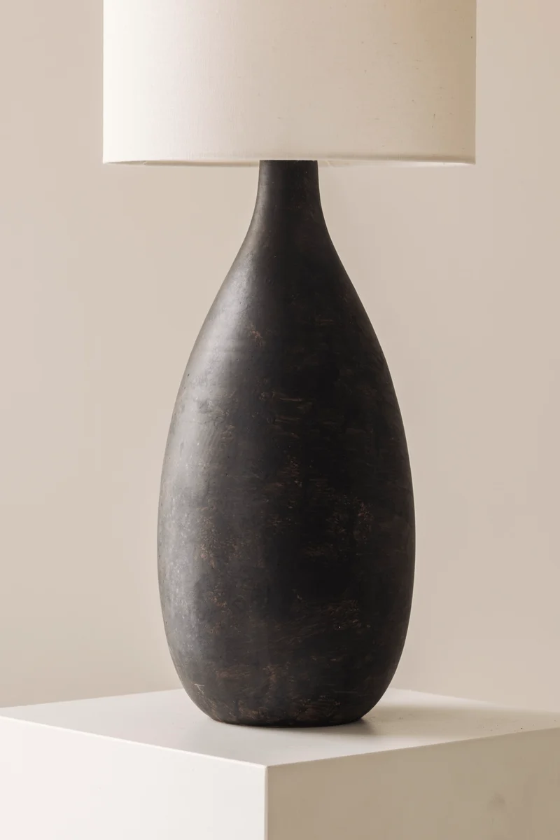 Vintage Sculptural Ceramic Table Lamp from Sweden, 1960s