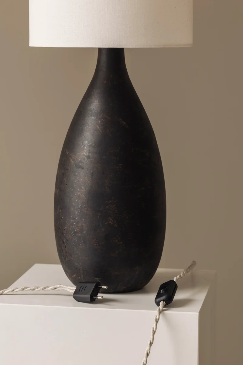 Vintage Sculptural Ceramic Table Lamp from Sweden, 1960s