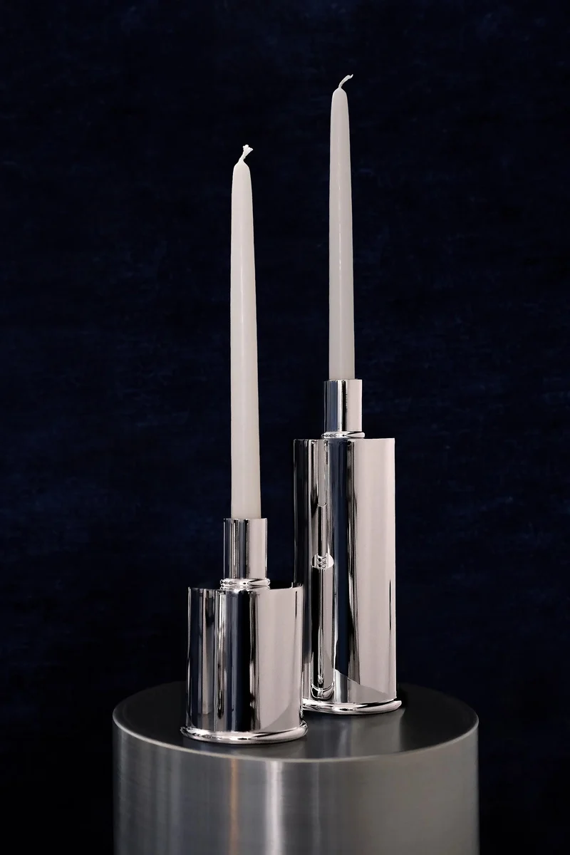Elegant Candle Holders Silver Plated