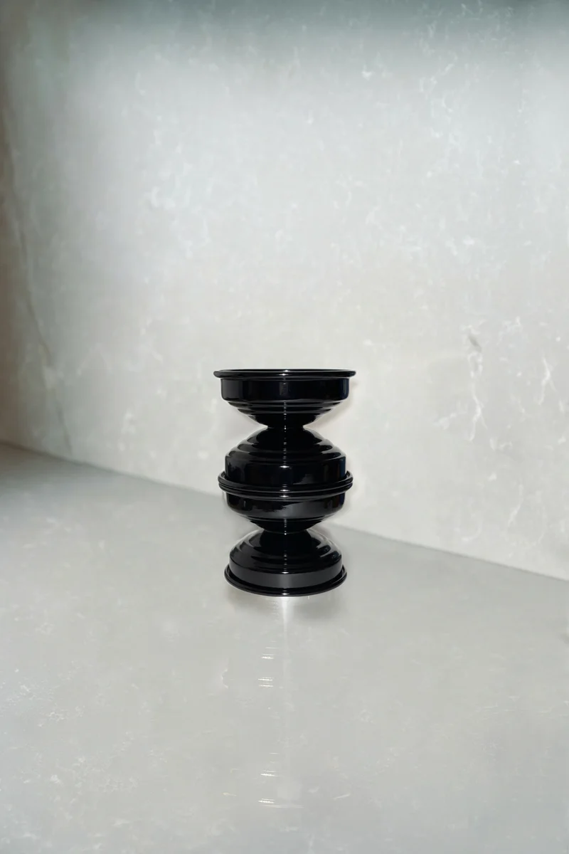 Contemporary Classic Candle Holders in Metal - Licorice Black Collection