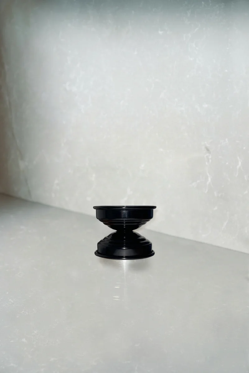 Contemporary Classic Candle Holders in Metal - Licorice Black Collection
