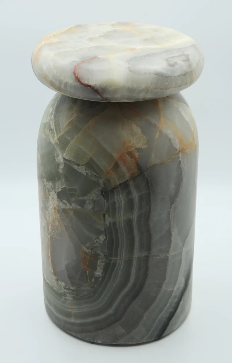 Cult Stool/ Side Table, Marble or Onyx