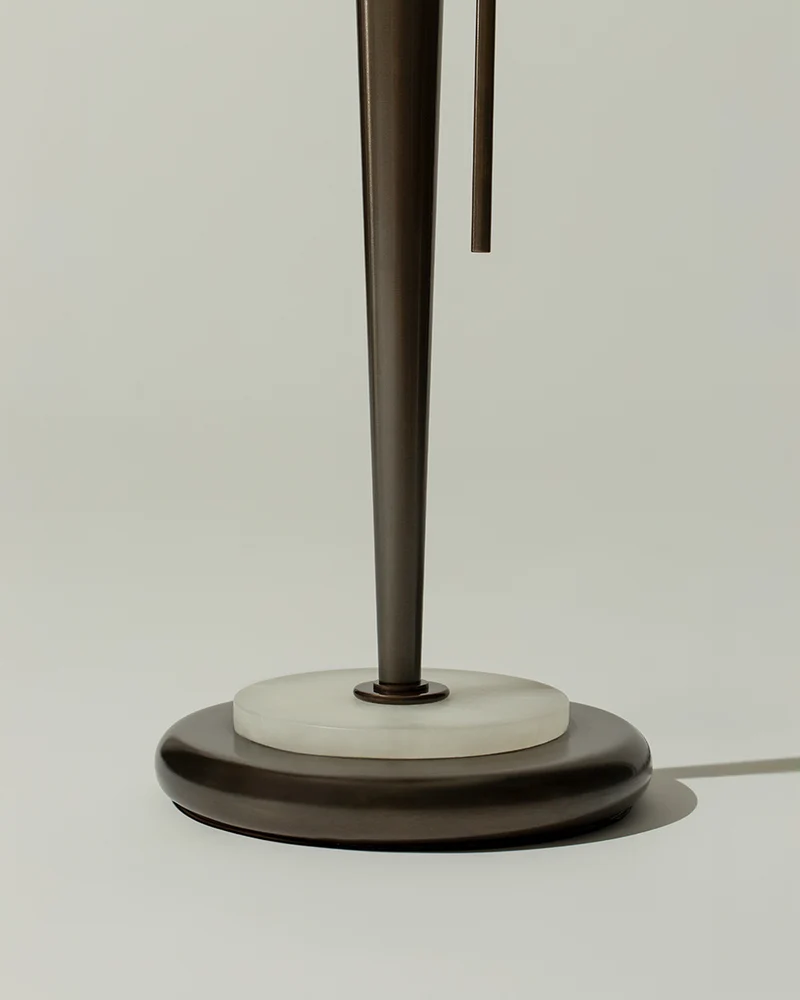 "BENNY" table Lamp in alabaster and bronze
