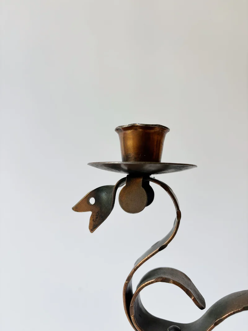 Aspid Folk Art Candlestick, c. 1970's Poland
