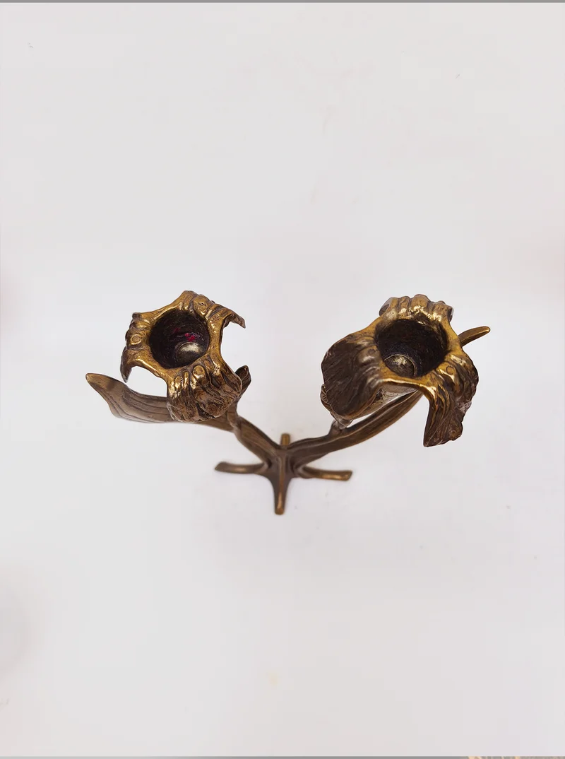 Art Nouveau Floral Candle Holder