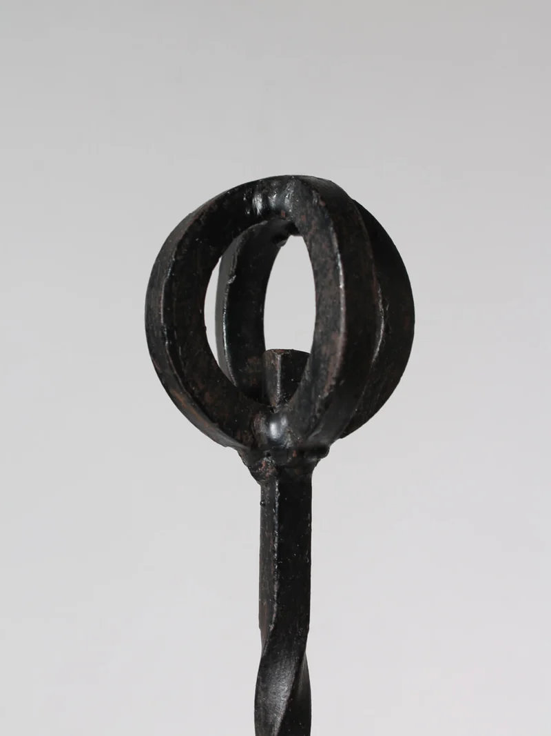 Cast Iron Brutalist Chandelier