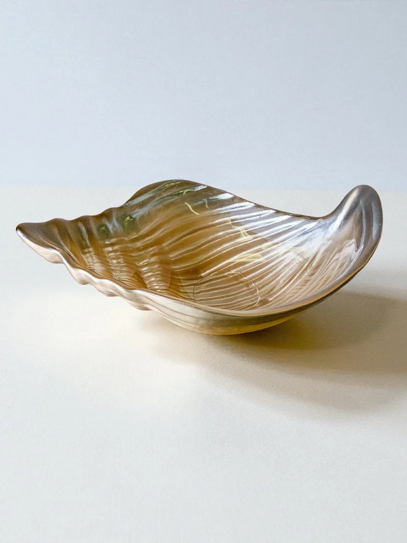 Murano Glass Shell Vide-poches, Italy, 1980s