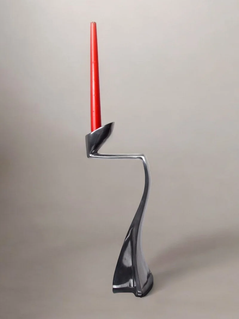 Swan Candleholder by Matthew Hilton, England, 1980