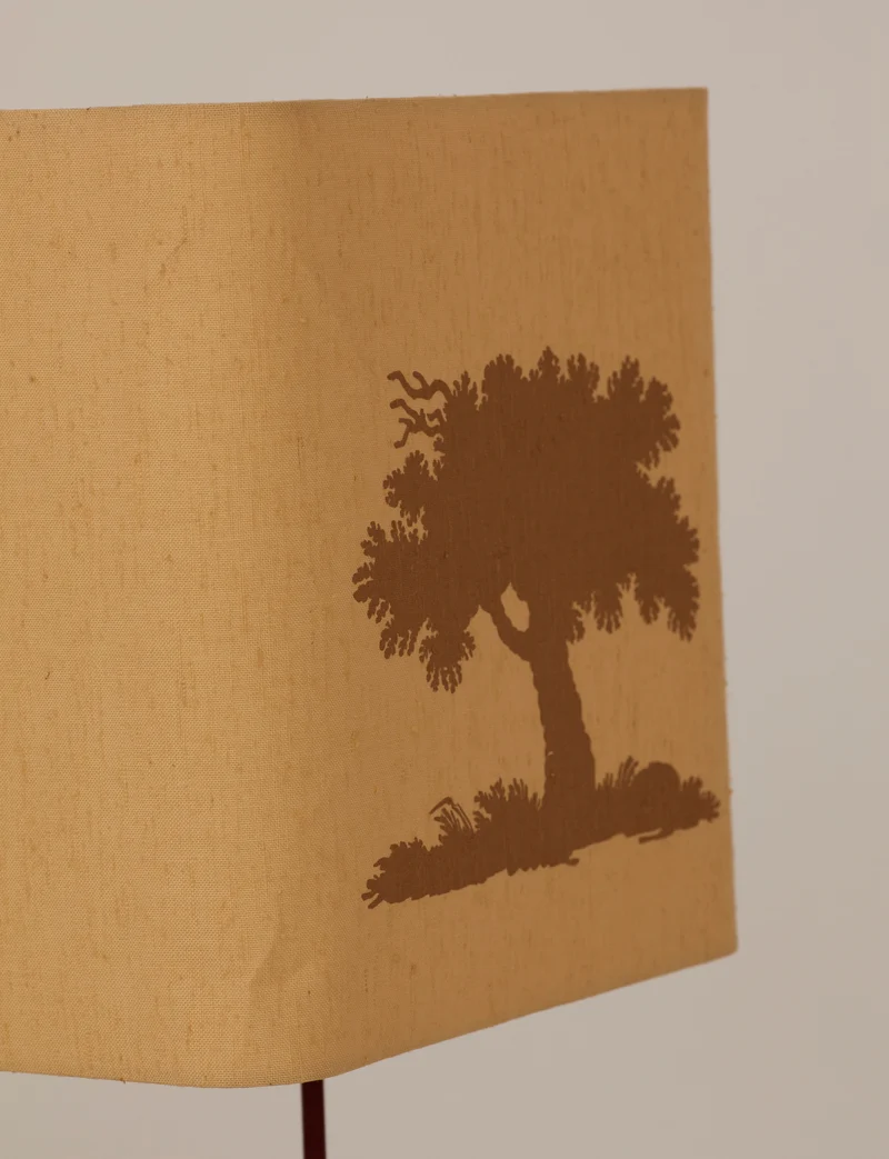 Maison Regain Table Lamp in Solid Elm. Vintage, Circa 1980.