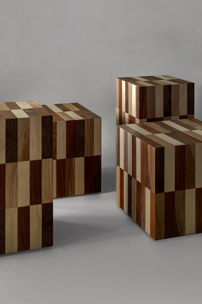 MORA Wooden Auxiliary Table by Daniel Couttolenc