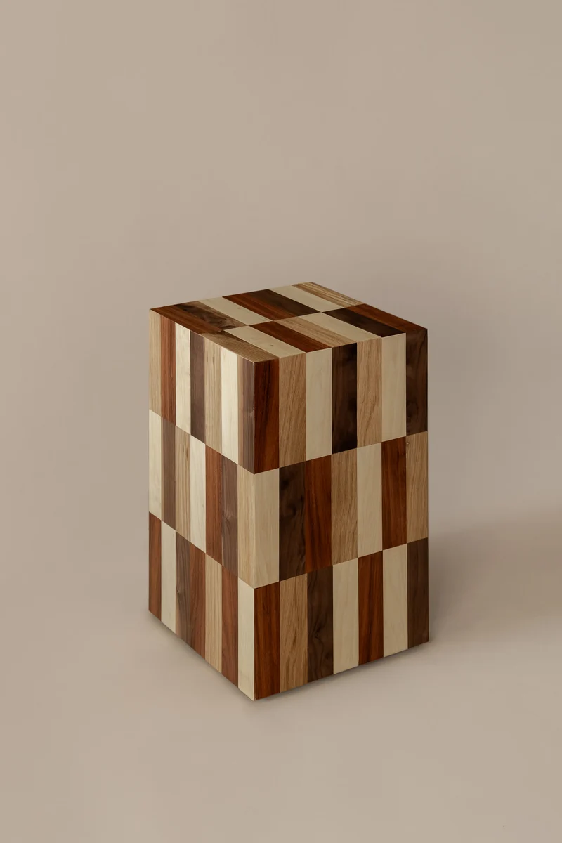 MORA Wooden Side Table by Daniel Couttolenc