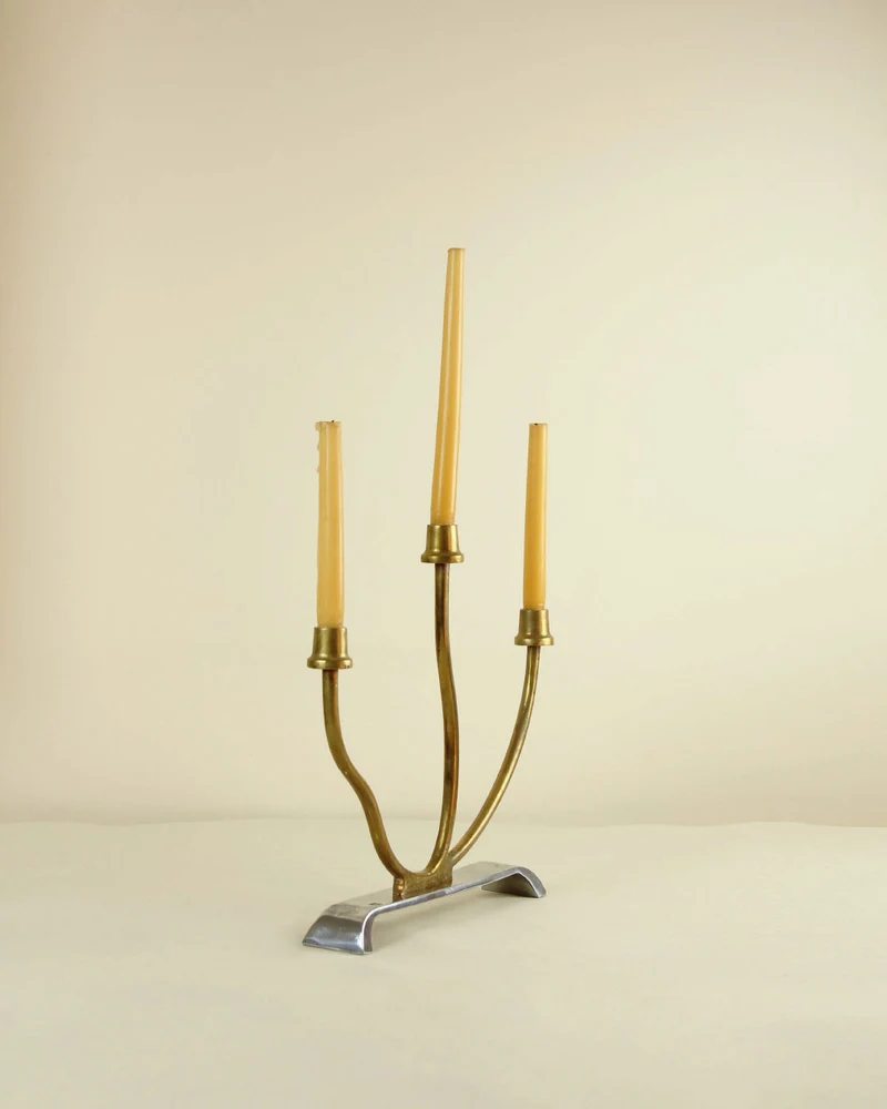 Aluminum Candleholder by David Marshall