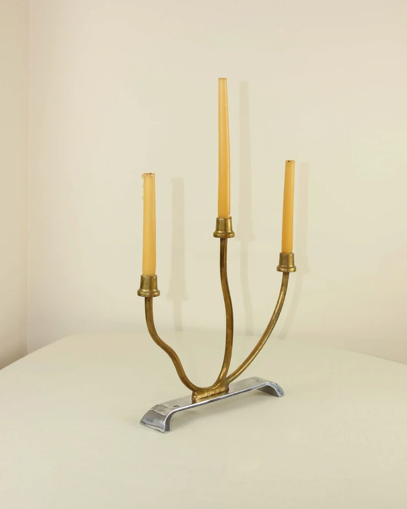 Aluminum Candleholder by David Marshall